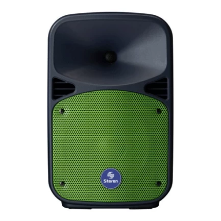 Bafle steren pmpo 8" bluetooth 1100w batería recargable color negro - STEREN - SKU BAF-0820BT